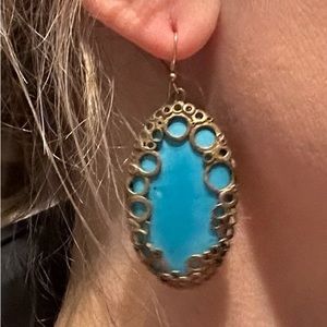 Real turquoise earrings